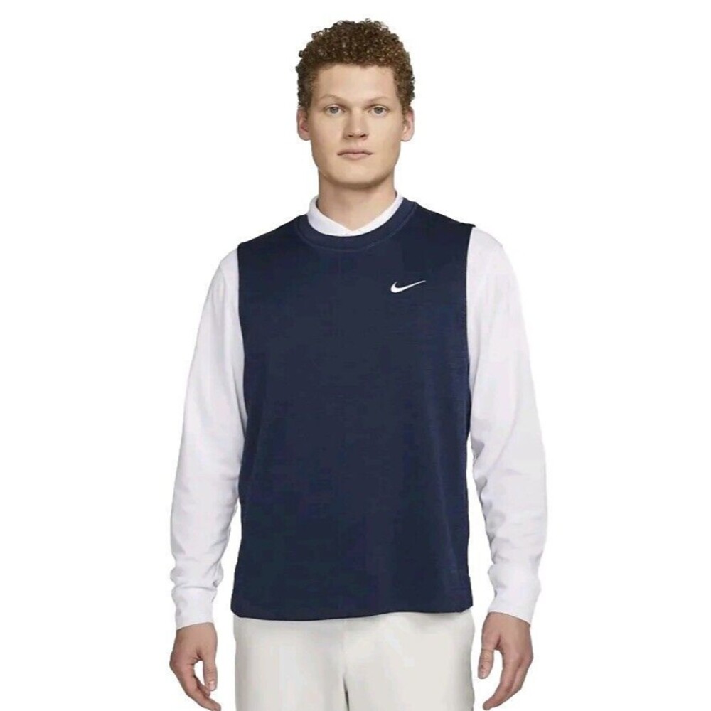 Nike Dri-FIT Tour Men's Golf Vest Sleeveless Size Medium Blue DR5289-410